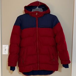 Lands' End cranberry Red and Navy Jacket